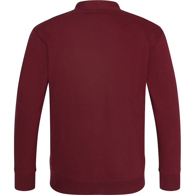 Burgundy - Back - AWDis Academy Childrens-Kids Button Up School Cardigan