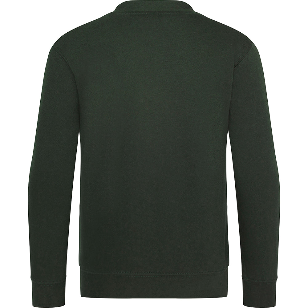Green - Back - AWDis Academy Childrens-Kids Button Up School Cardigan