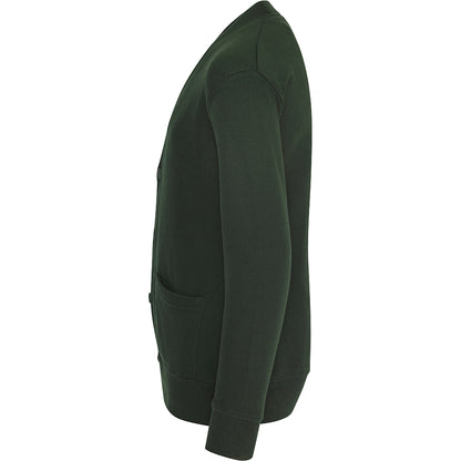 Green - Side - AWDis Academy Childrens-Kids Button Up School Cardigan