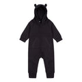 Black - Front - Larkwood Baby Unisex Fleece All-In-One Romper Suit