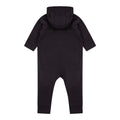 Black - Back - Larkwood Baby Unisex Fleece All-In-One Romper Suit