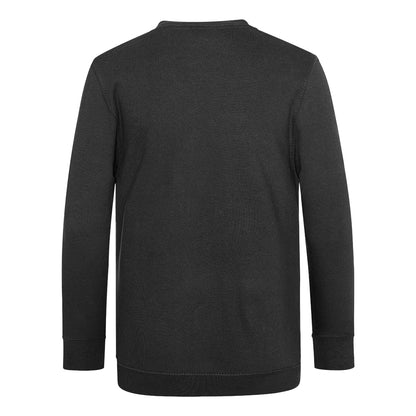 Black - Back - AWDis Academy Childrens-Kids Junior V Neck School Jumper-Sweatshirt