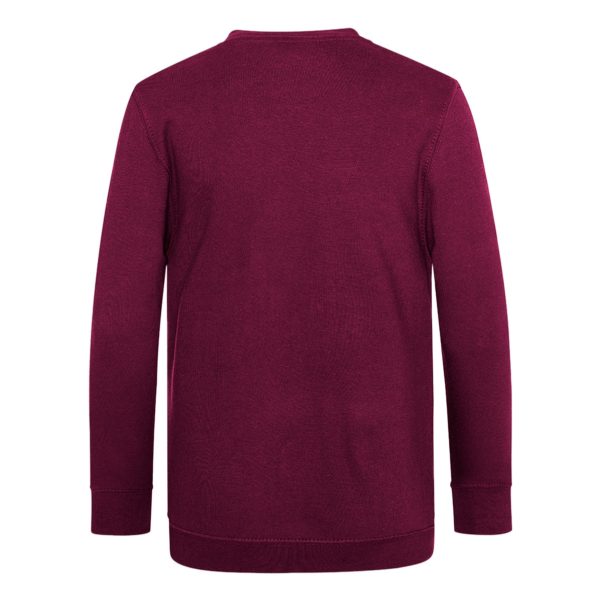 Burgundy - Back - AWDis Academy Childrens-Kids Junior V Neck School Jumper-Sweatshirt