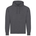 Charcoal - Front - AWDis Just Hoods Adults Unisex Supersoft Hooded Sweatshirt-Hoodie