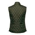 Olive - Back - Nimbus Women-Ladies Camden Quilted Gilet-Bodywarmer