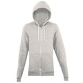 Tri-Oatmeal - Front - American Apparel Unisex Tri-Blend Full Zip Terry Hoodie