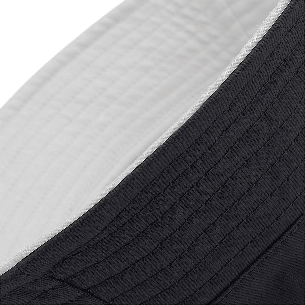 Black- Light Grey - Back - Beechfield Unisex Classic Reversible Bucket Hat