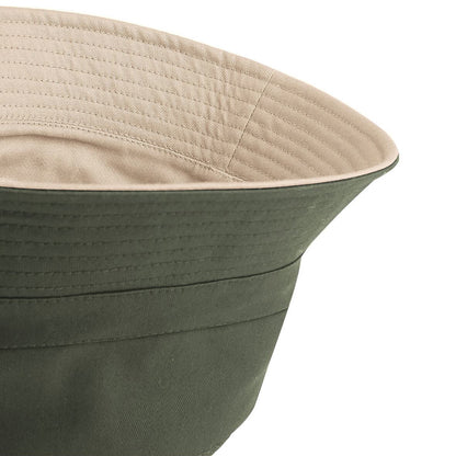 Olive Green- Stone - Lifestyle - Beechfield Unisex Classic Reversible Bucket Hat
