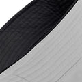 Black- Light Grey - Side - Beechfield Unisex Classic Reversible Bucket Hat