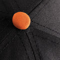 Black- Orange - Pack Shot - Beechfield Unisex 5 Panel Contrast Snapback Cap
