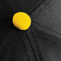 Black- Yellow - Pack Shot - Beechfield Unisex 5 Panel Contrast Snapback Cap