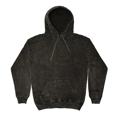 Black - Front - Colortone Unisex Rainbow Tie Dye Pullover Hoodie