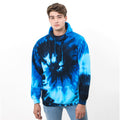 Blue Ocean - Back - Colortone Unisex Rainbow Tie Dye Pullover Hoodie