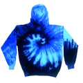 Blue Ocean - Front - Colortone Unisex Rainbow Tie Dye Pullover Hoodie