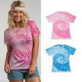 Spider Pink - Back - Colortone Womens-Ladies Short Sleeve Spider Tie Dye T-Shirt