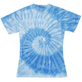 Spider Royal - Front - Colortone Womens-Ladies Short Sleeve Spider Tie Dye T-Shirt