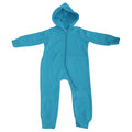 Sapphire Blue - Front - Comfy Co Unisex Baby Hooded Full Zip Onesie-All-in-one