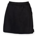 Black - Front - Finden & Hales Womens-Ladies Sports Skort With Moisture Wicking Finish