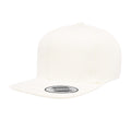 White - Front - Yupoong Flexfit Unisex Plain Classic 5 Panel Snapback Cap