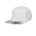 White - Front - Yupoong Flexfit Unisex 110 Plain Fitted Snapback Cap