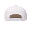 White - Back - Yupoong Flexfit Unisex 110 Plain Fitted Snapback Cap