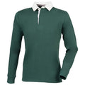 Bottle - Front - Front Row Mens Premium Long Sleeve Rugby Shirt-Top