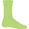 Lime - Front - Kariban Cotton City Mens Casual Cotton Rich Socks