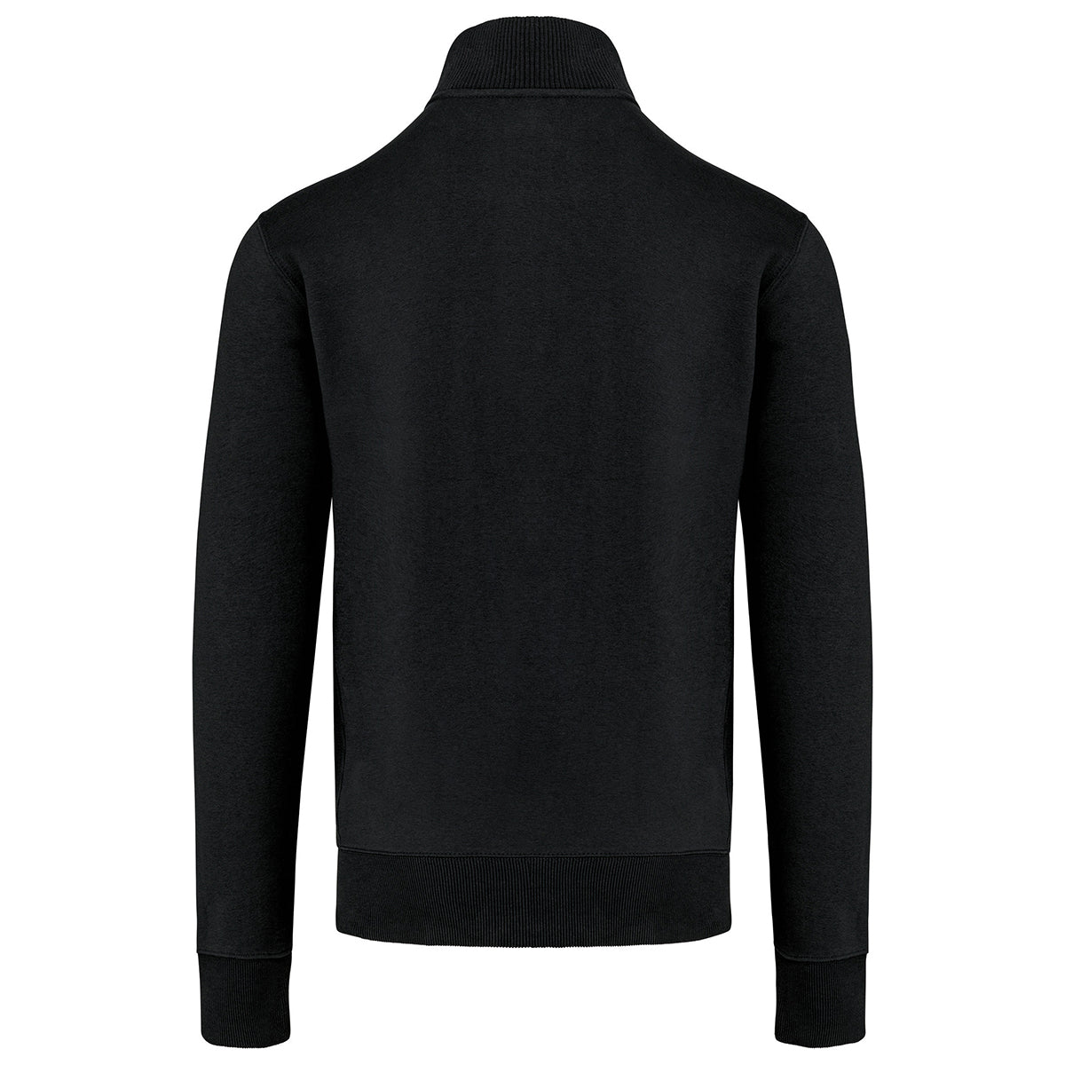 Black - Back - Kariban Mens Full Zip Fleece Jacket