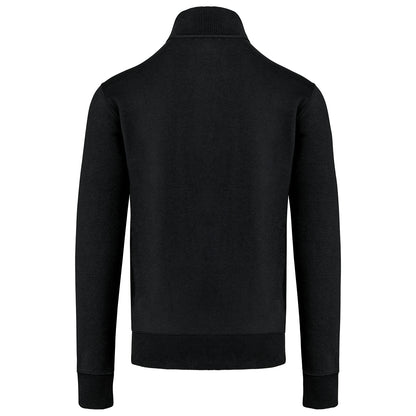 Black - Back - Kariban Mens Full Zip Fleece Jacket