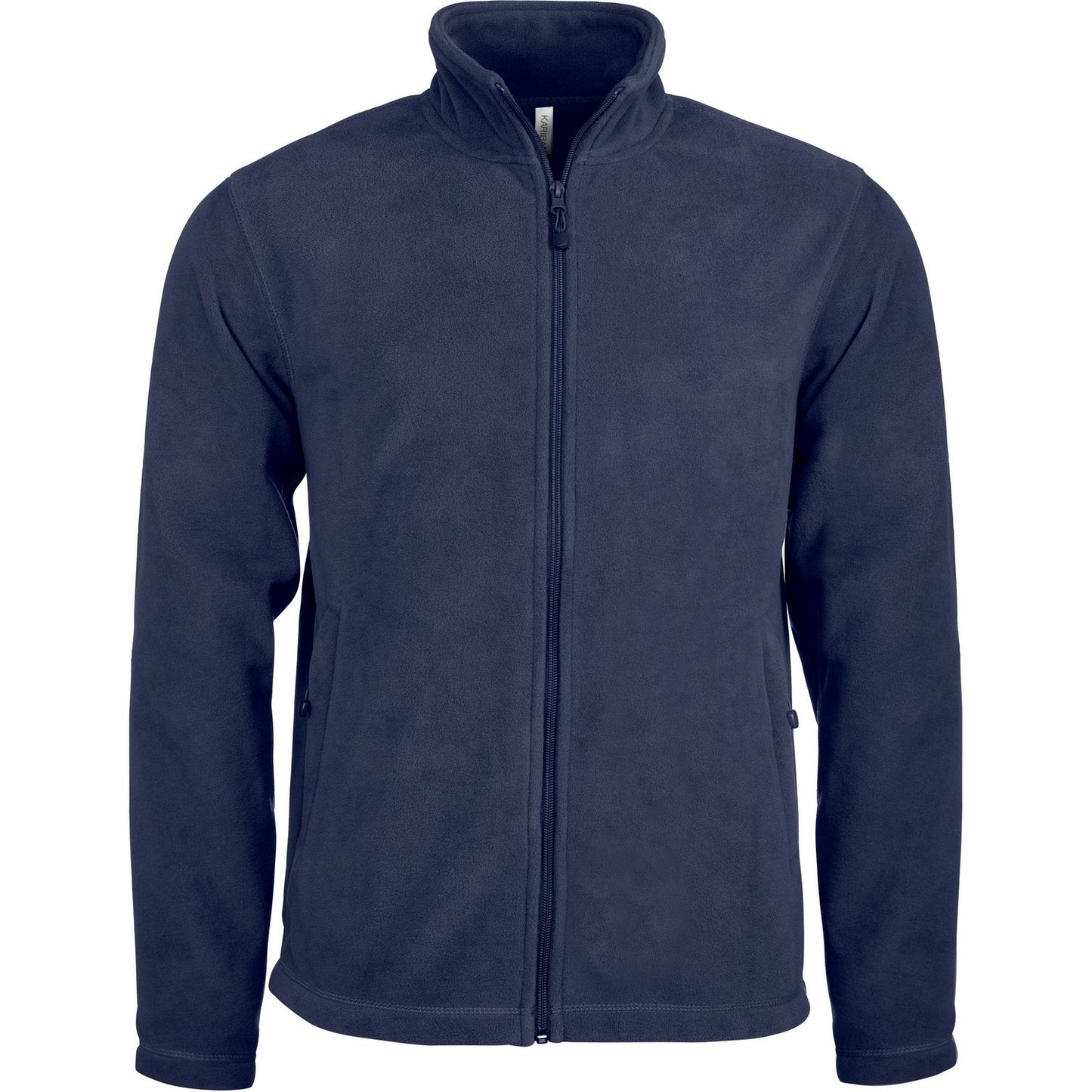 Navy - Front - WK. Designed To Work Mens Full Zip Anti Pill Microfleece Jacket