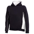 Navy-White - Front - Finden & Hales Kids Pullover Hooded Sweatshirt - Hoodie