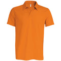 Orange - Front - Kariban Proact Mens Short Sleeve Performance Polo Shirt