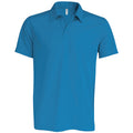 Aqua Blue - Front - Kariban Proact Mens Short Sleeve Performance Polo Shirt