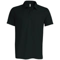 Black - Front - Kariban Proact Mens Short Sleeve Performance Polo Shirt