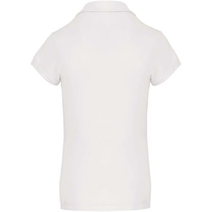White - Back - Kariban Proact Womens-Ladies Short Sleeve Performance Polo Shirt