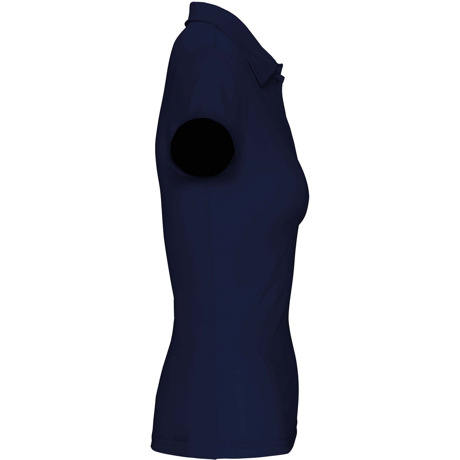 Navy - Side - Kariban Proact Womens-Ladies Short Sleeve Performance Polo Shirt