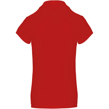 Red - Back - Kariban Proact Womens-Ladies Short Sleeve Performance Polo Shirt