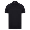 Navy-Navy - Front - Finden & Hales Mens Piped Performance Sports Polo Shirt