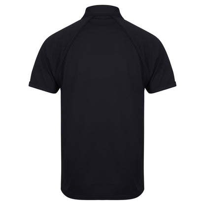 Navy-Navy - Back - Finden & Hales Mens Piped Performance Sports Polo Shirt