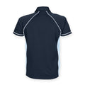 Navy-Sky-White - Back - Finden & Hales Mens Piped Performance Sports Polo Shirt