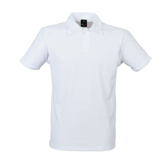 White-White - Front - Finden & Hales Mens Piped Performance Sports Polo Shirt