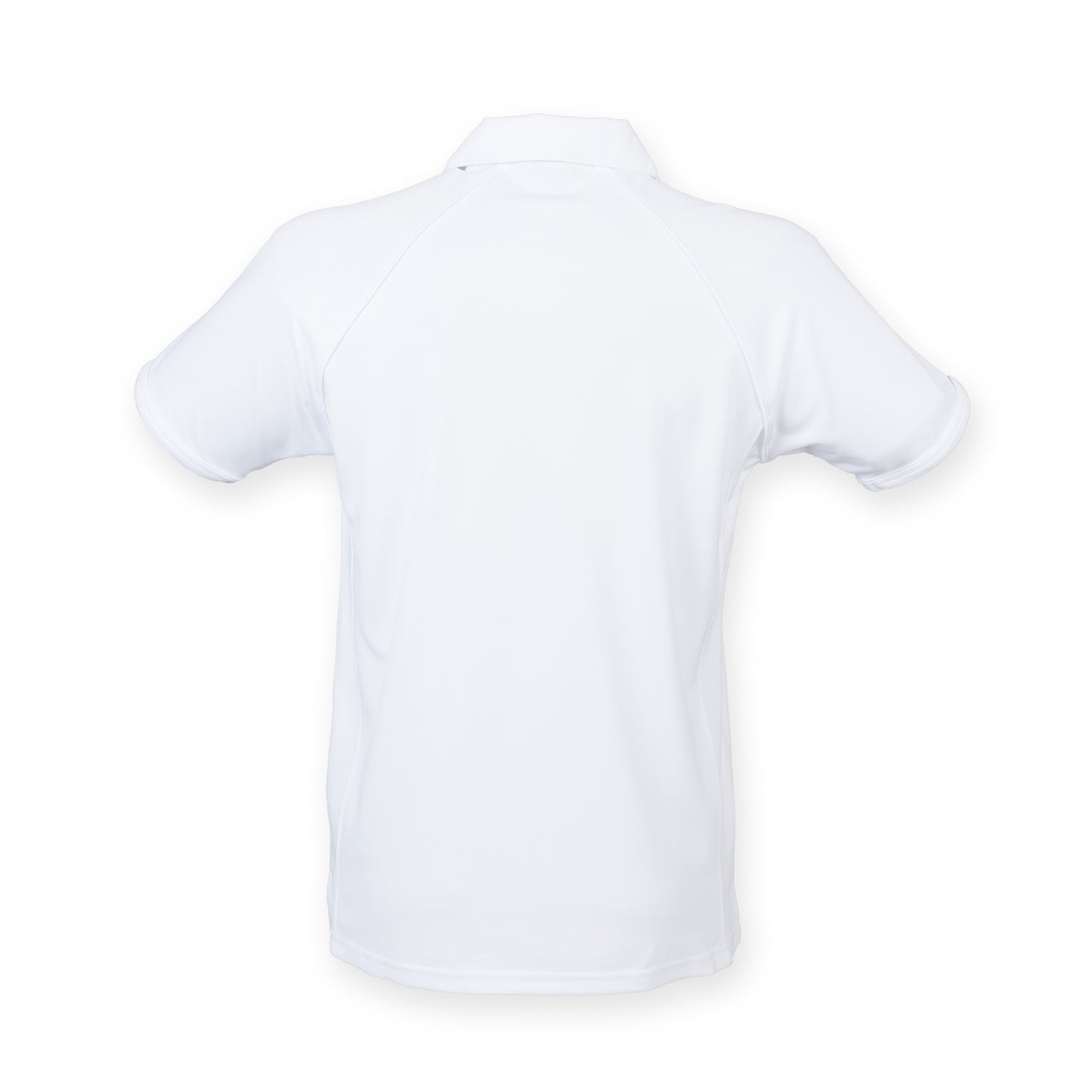 White-White - Back - Finden & Hales Mens Piped Performance Sports Polo Shirt