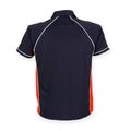 Navy-Red-White - Back - Finden & Hales Mens Piped Performance Sports Polo Shirt