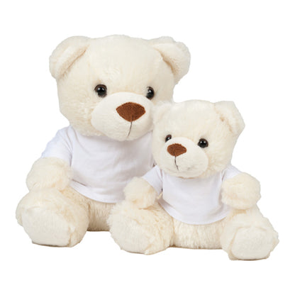 Cream - Back - Mumbles Childrens-Kids Plush Teddy Bear In A T-Shirt