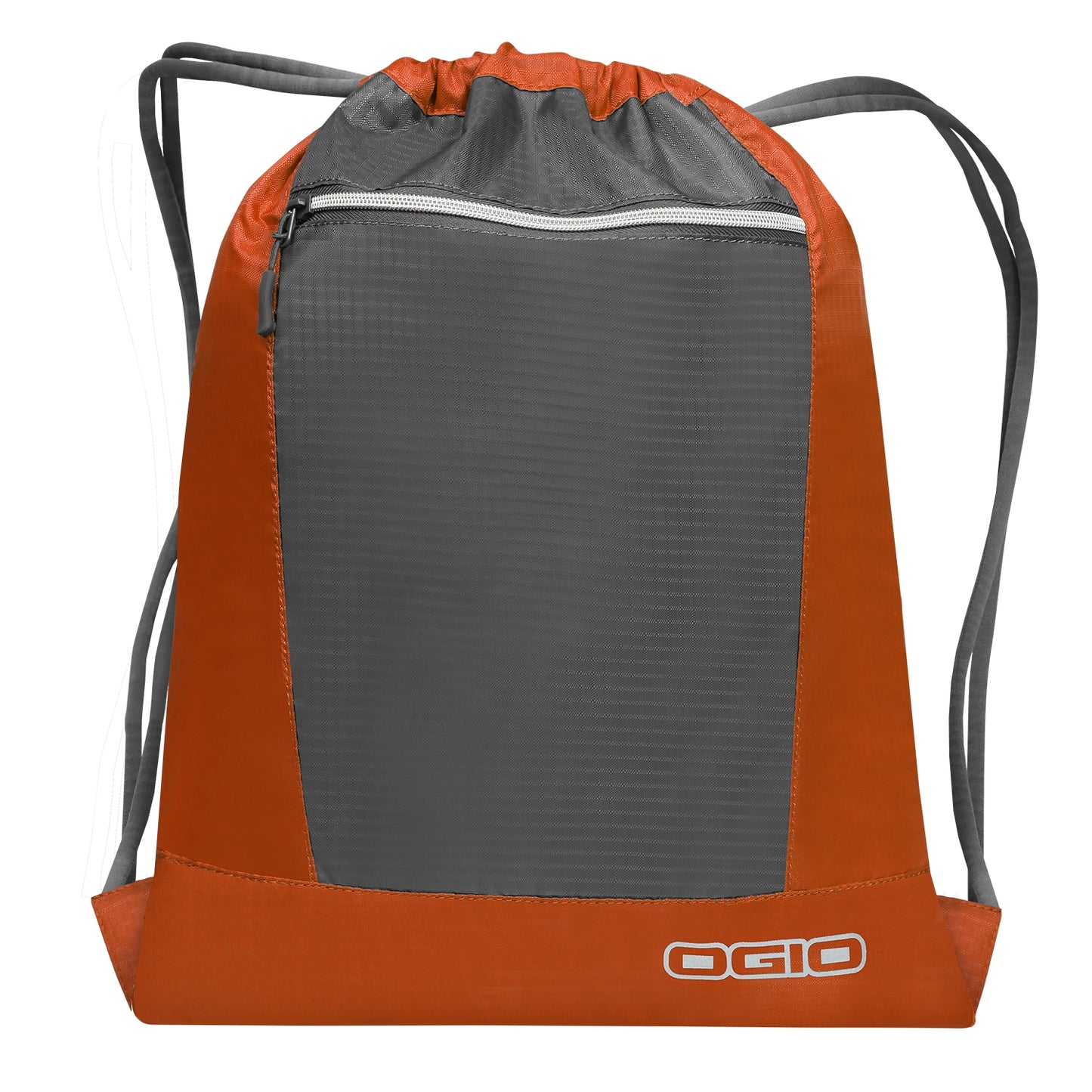 Hot Orange- Black - Front - Ogio Endurance Pulse Drawstring Pack Bag