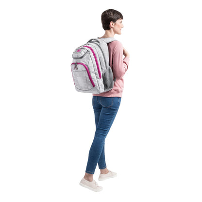 Blizzard- Pink - Close up - Ogio Business Excelsior Laptop Backpack - Rucksack