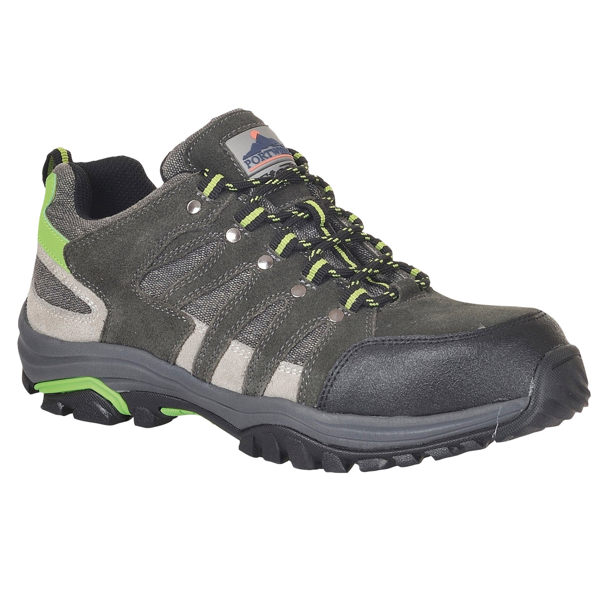 Grey - Front - Portwest Mens Steelite Loire Low Cut Safety Steel Toecap Trainers