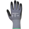 Black - Front - Portwest Dermiflex Safety Work Gloves