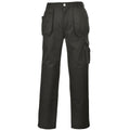 Black - Front - Portwest Mens Slate Hardwearing Workwear Trousers