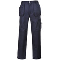 Dark Navy - Front - Portwest Mens Slate Hardwearing Workwear Trousers